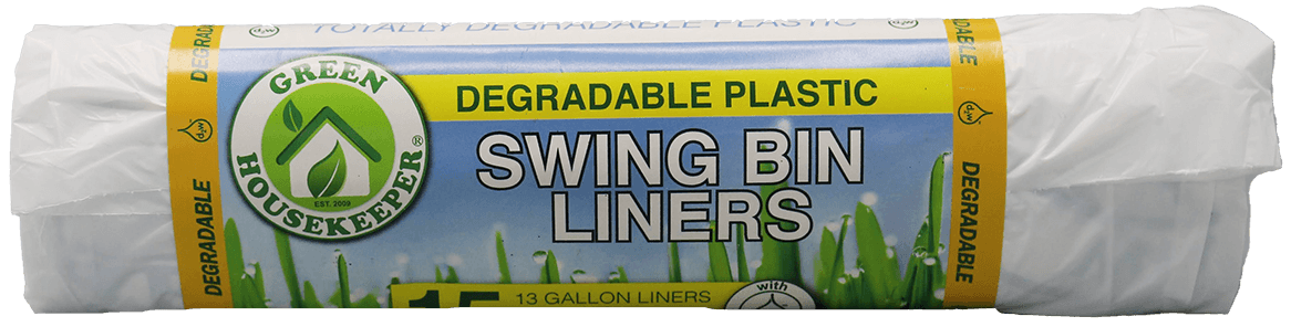 Green Housekeeper D2W Refuse Sacks White Draw Tape Swing Bin Liner